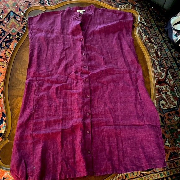 Eileen Fisher Linen Shift Dress - Picture 1 of 3